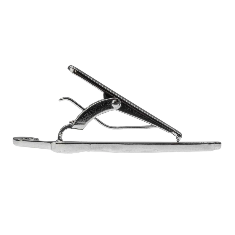 Spinka do krawata srebrna - parasol 5cm EM