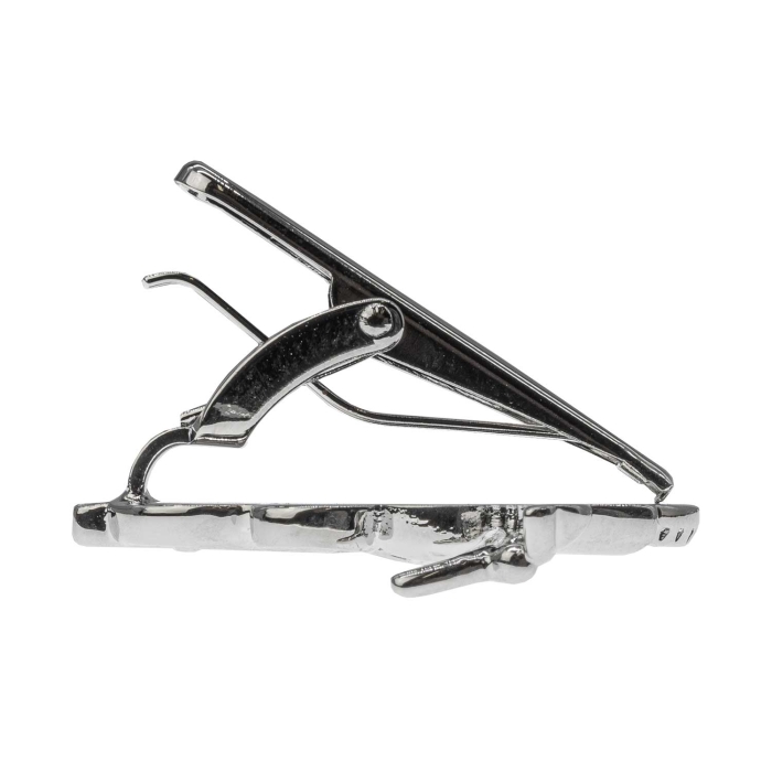 Spinka do krawata srebrna - motor / motocykl 3,5cm