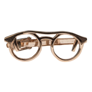 Spinka do krawata różowe złoto golden rose okulary 4,5cm