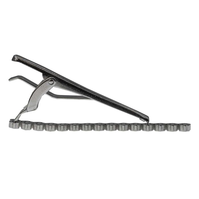 Spinka do krawata srebrna pieniądze / dolary 5,5cm