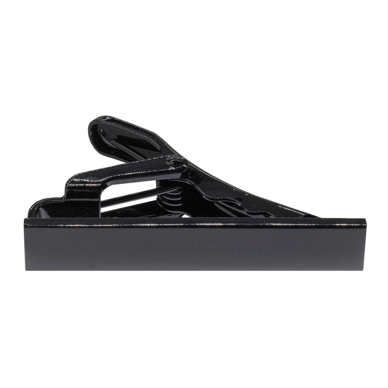 Spinka do krawata czarna klasyczna / elegancka gładka 3,3cm EM
