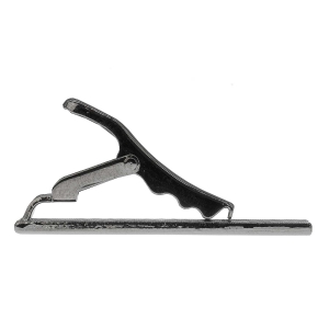 Spinka do krawata srebrna klasyczna / elegancka gładka 4cm