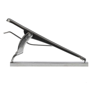 Spinka do krawata srebrna klasyczna / elegancka gładka 4cm EM