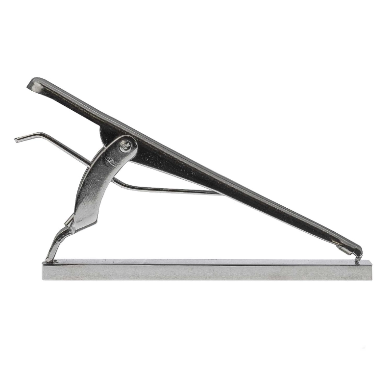 Spinka do krawata srebrna klasyczna / elegancka gładka 4cm EM