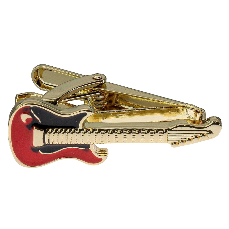 Spinka do krawata złota gitara basowa / elektryczna 3cm