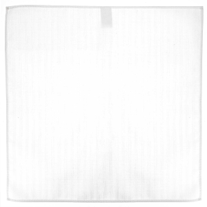 Poszetka bawełniana biała w paski EM