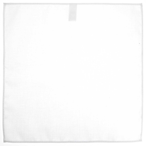 Poszetka bawełniana biała z mikrowzorem twill EM