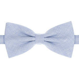 Zestaw prezentowy błękitny - mucha i poszetka lniana