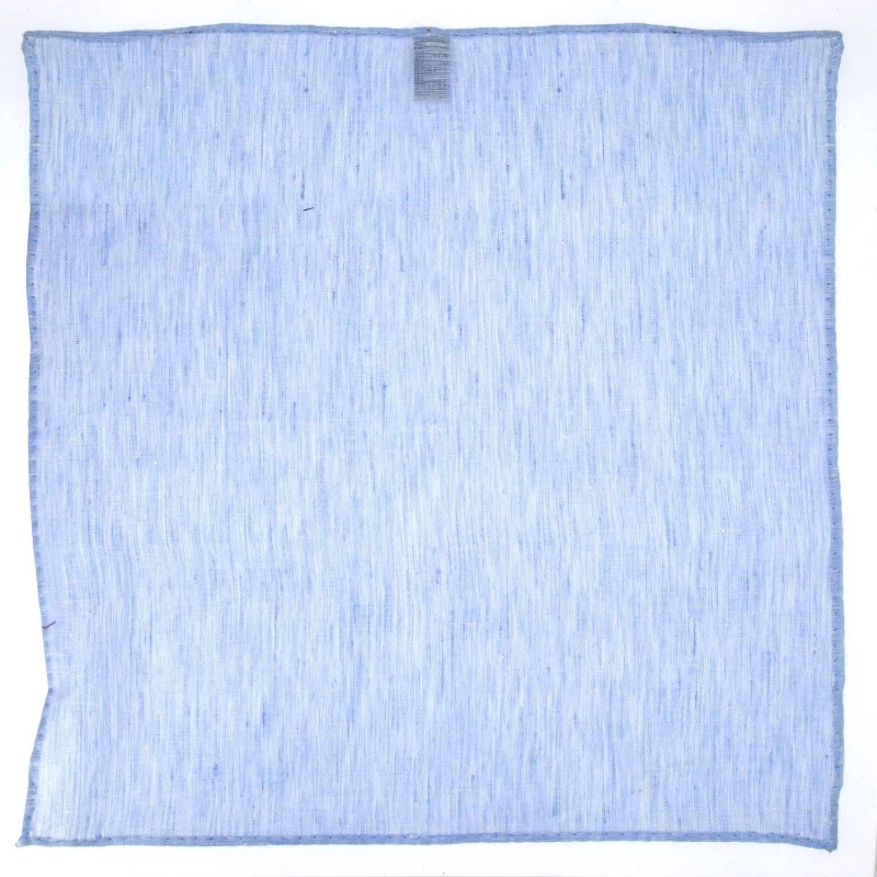 Zestaw prezentowy błękitny - mucha i poszetka lniana