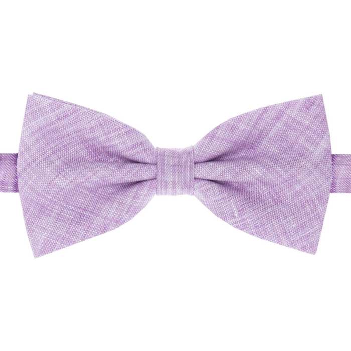 Zestaw prezentowy fioletowa lawendowa - mucha i poszetka lniana