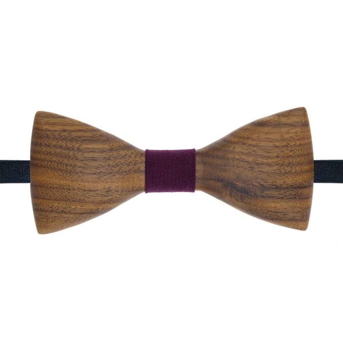 Mucha drewniana wypukła w stylu boho