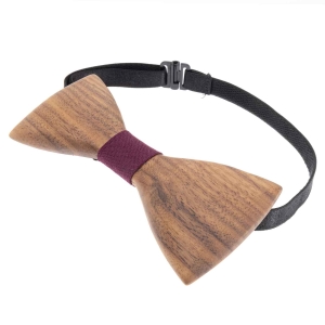 Mucha drewniana wypukła w stylu boho