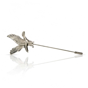 Szpilka do krawatu / butonierki srebrny orzeł EM