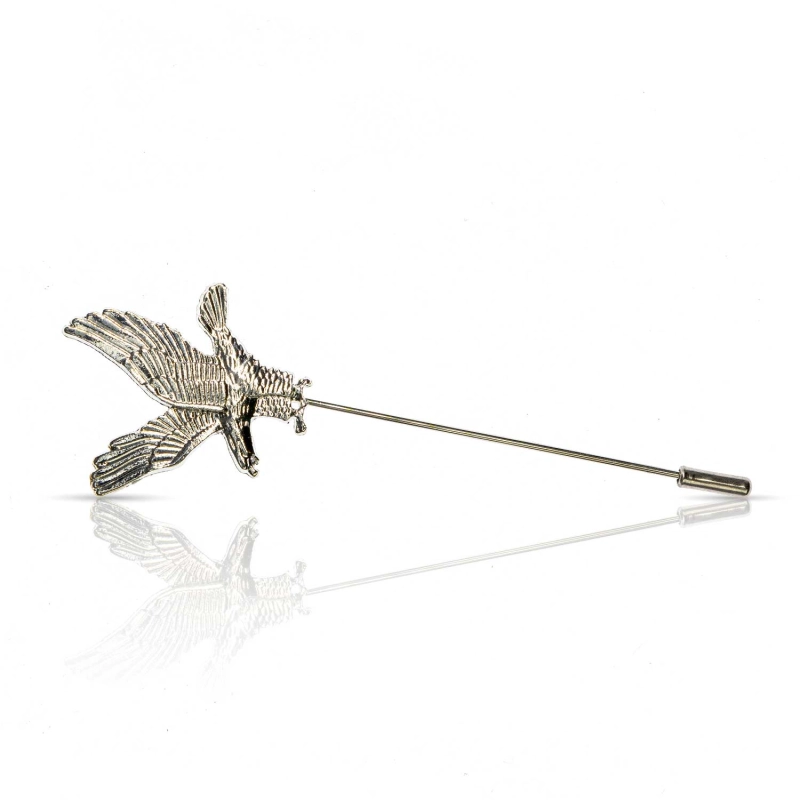 Szpilka do krawatu / butonierki srebrny orzeł EM