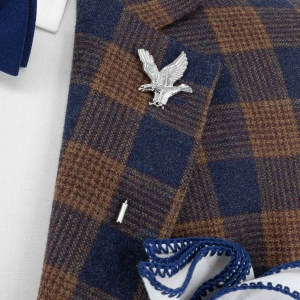 Szpilka do krawatu / butonierki srebrny orzeł EM