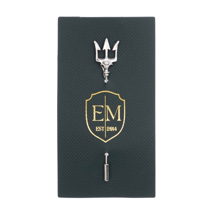 Szpilka do krawatu / butonierki srebrny trójząb EM