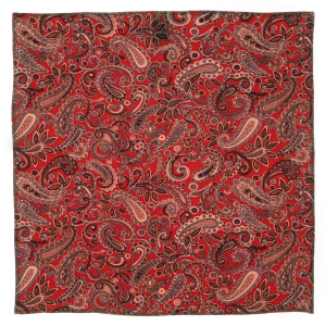 Poszetka czerwona w paisley EM