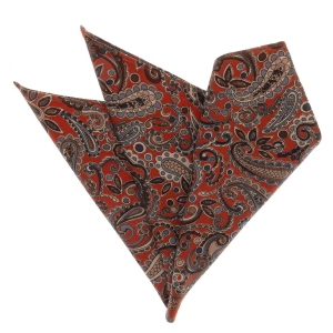 Poszetka czerwona w paisley EM