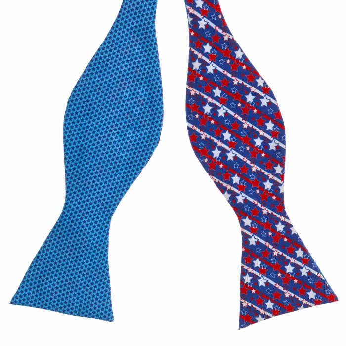 Mucha do wiązania jedwabna z gwiazdkami drukowana EM