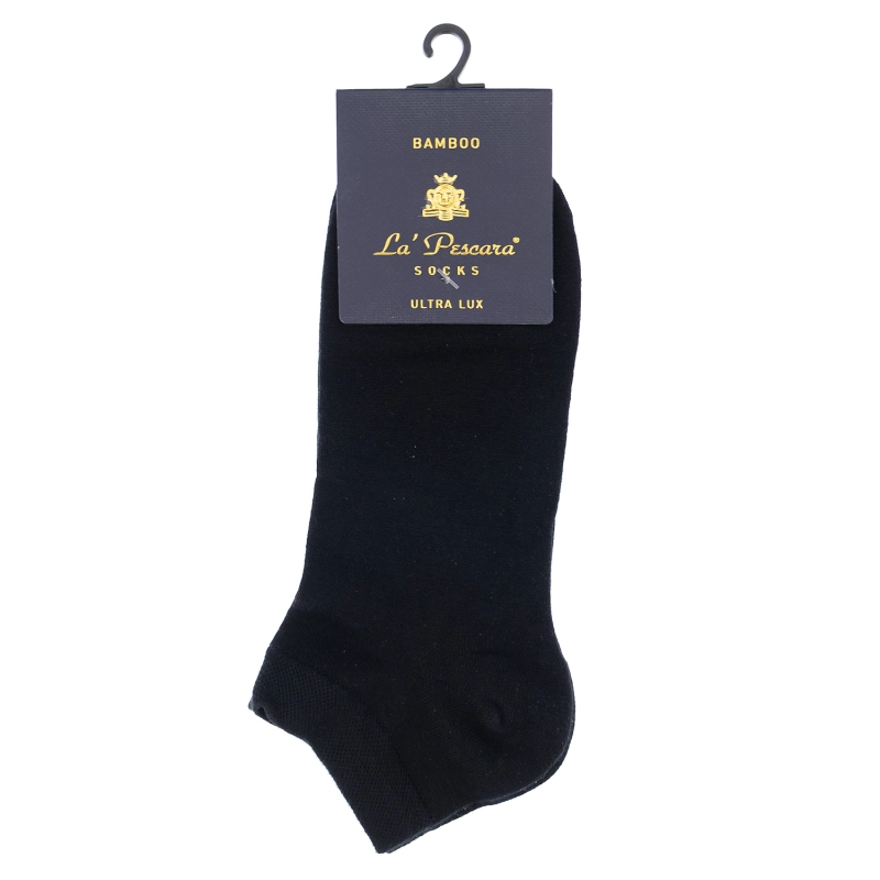 Skarpety La Pescara stopki czarne bambus PREMIUM COLLECTION
