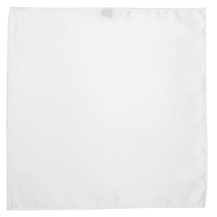 Poszetka biała z białym obszyciem EM