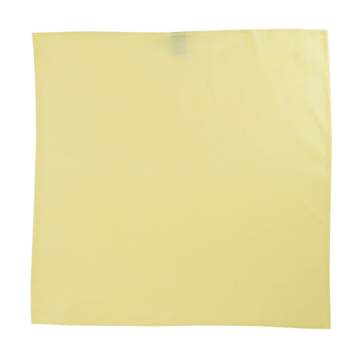 Poszetka bawełniana gładka żółta EM 138