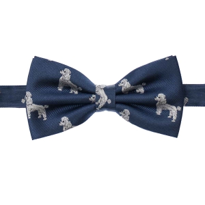 Zestaw prezentowy dla mężczyzny w kolorze granatowym w pudle: mucha + poszetka zapakowane w pudełko EM