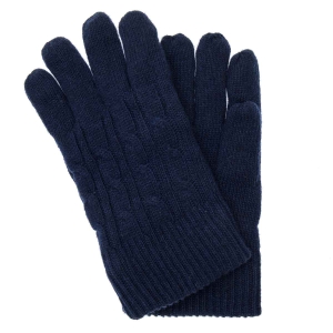 Rękawiczki wełniane grube uniwersalne - granatowe EM