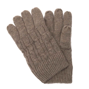 Rękawiczki wełniane grube uniwersalne - beżowe EM