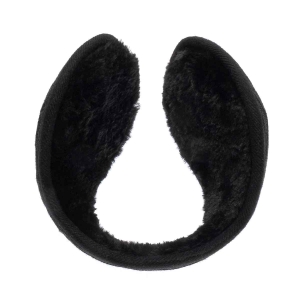 Nauszniki zimowe ciemno-szare "sweterkowe" z ociepleniem EM