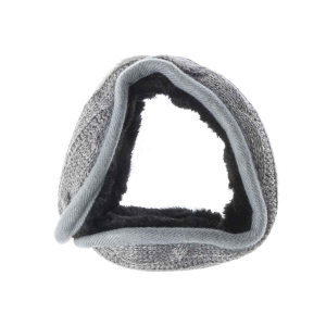 Nauszniki zimowe szare z ociepleniem składane EM 3