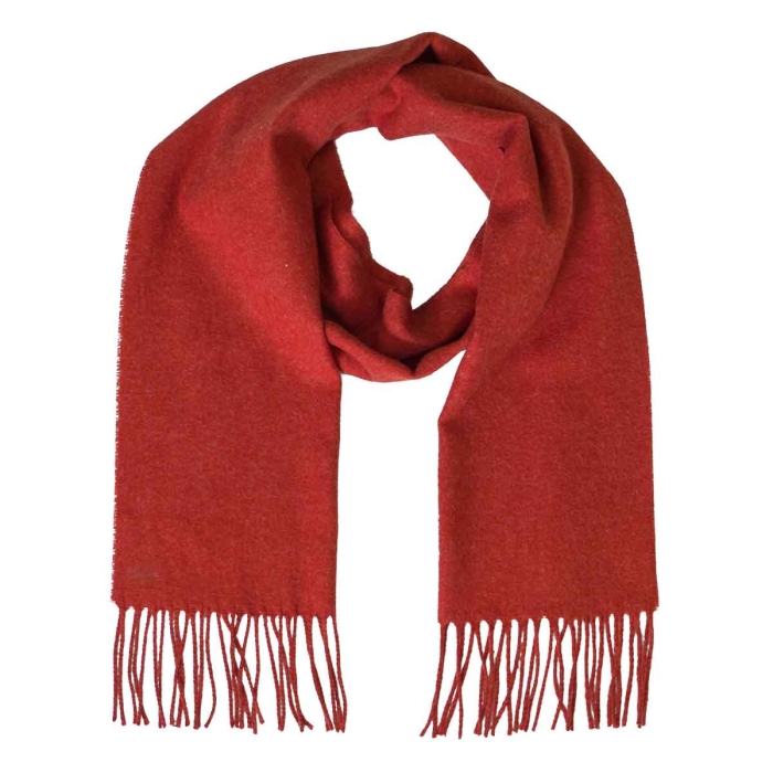 Męski szalik gładki w kolorze pomarańczowym EM