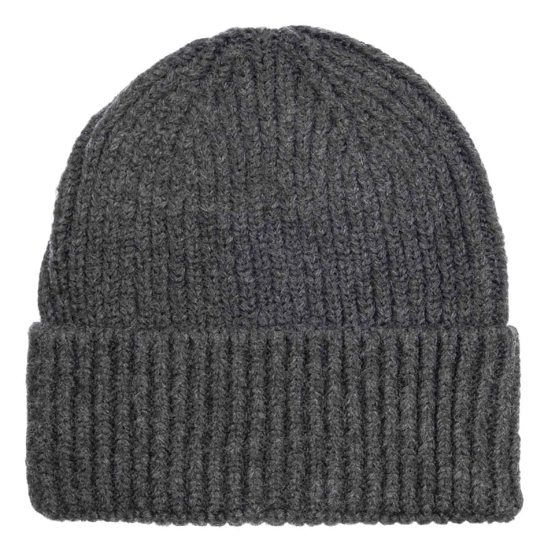 Czapka zimowa beanie szara EM
