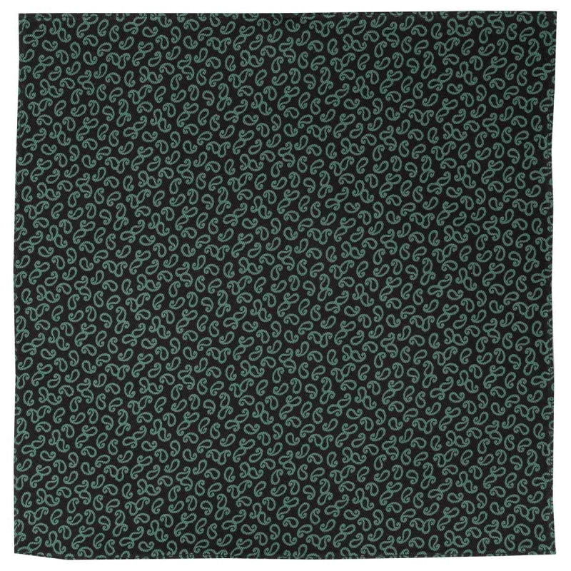 Zestaw prezentowy dla mężczyzny w kolorze zielonym w paisley: mucha + poszetka zapakowane w pudełko EM