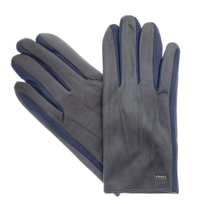 Rękawiczki bawełniane szaro granatowe EM