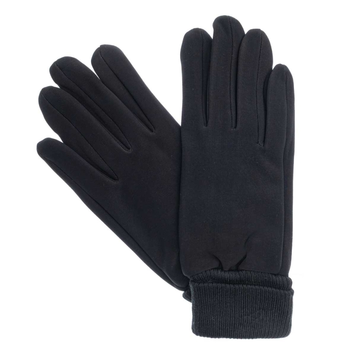 Rękawiczki sportowe czarne ze ściągaczem EM