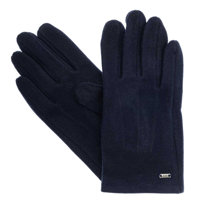 Rękawiczki wełniane ciemno-granatowe EM