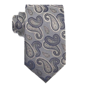 Zestaw Prezentowy dla mężczyzny wykonany z jedwabiu w kolorze złotym: krawat + poszetka + spinki zapakowane w drewniane pudełko EM 35