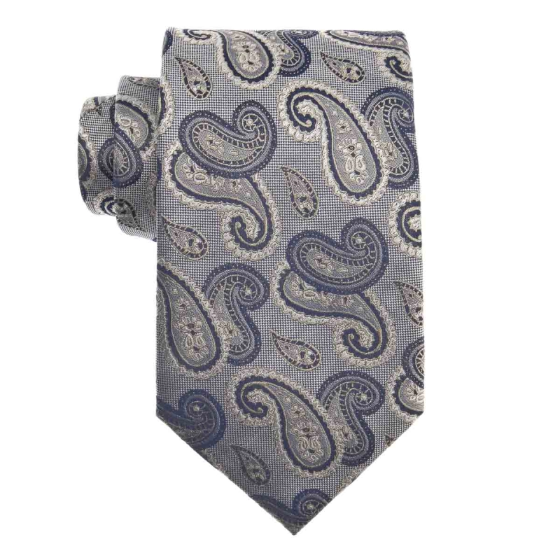 Zestaw Prezentowy dla mężczyzny wykonany z jedwabiu w kolorze złotym: krawat + poszetka + spinki zapakowane w drewniane pudełko EM 35