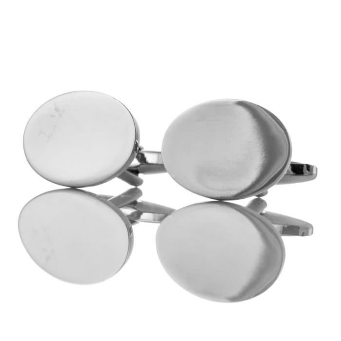 EM Men's Accessories spinki do mankietów owalne srebrne.jpg