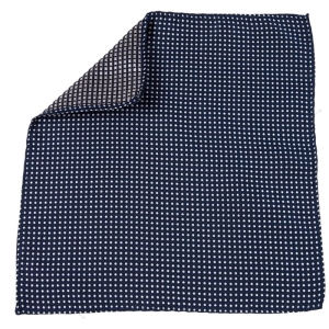 EM Men's Accessories poszetka granatowa kropki mikrofibra.jpg