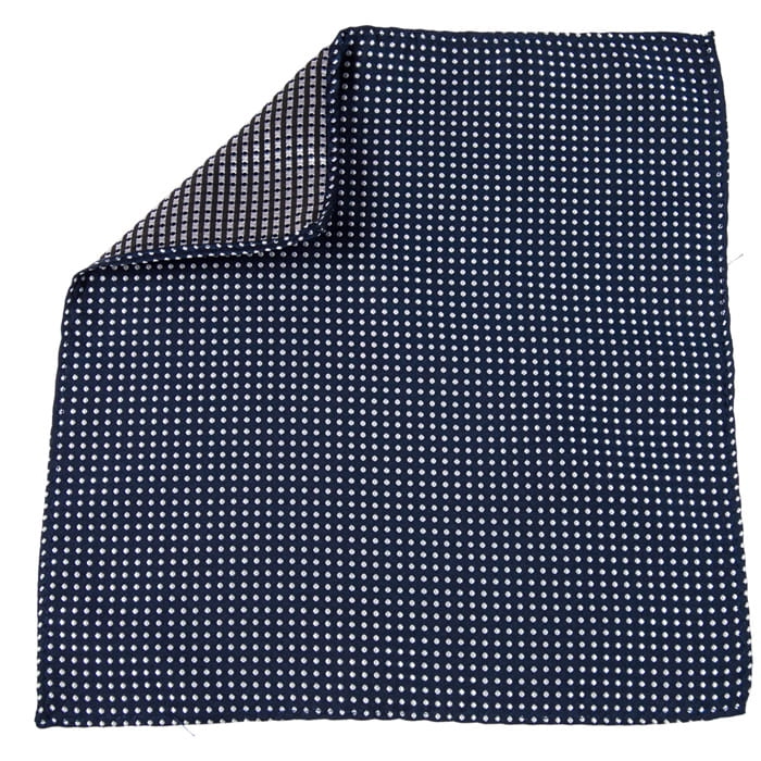 EM Men's Accessories poszetka granatowa kropki mikrofibra.jpg
