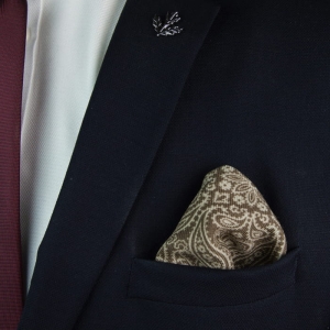 EM MEn's Accessories poszetka wełniana brązowa paisley.jpg