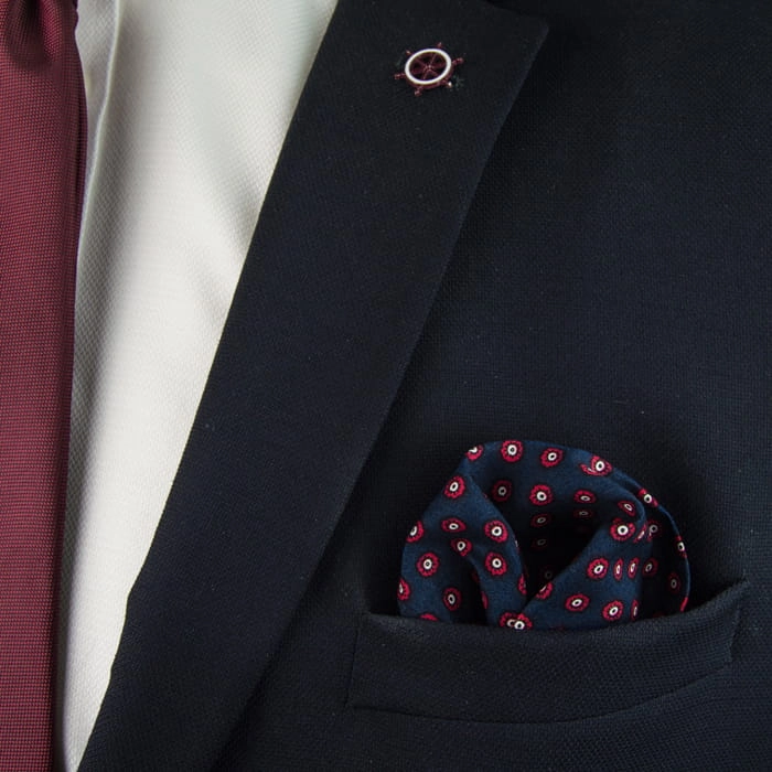 EM Men's Accessories poszetka granatowa kwiaty okrągłe.jpg