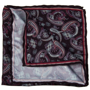 EM Men's Accessories poszetka bordowa mikrofibra paisley.jog