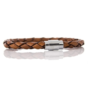 EM Men's Accessories bransoletka skórzana camelowa.jpg