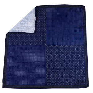 EM Men's Accessories poszetka modal-bawełna granatowa groszki.jpg
