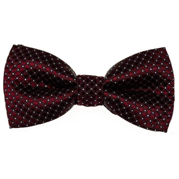 Mucha dziecięca junior bordowa faktura