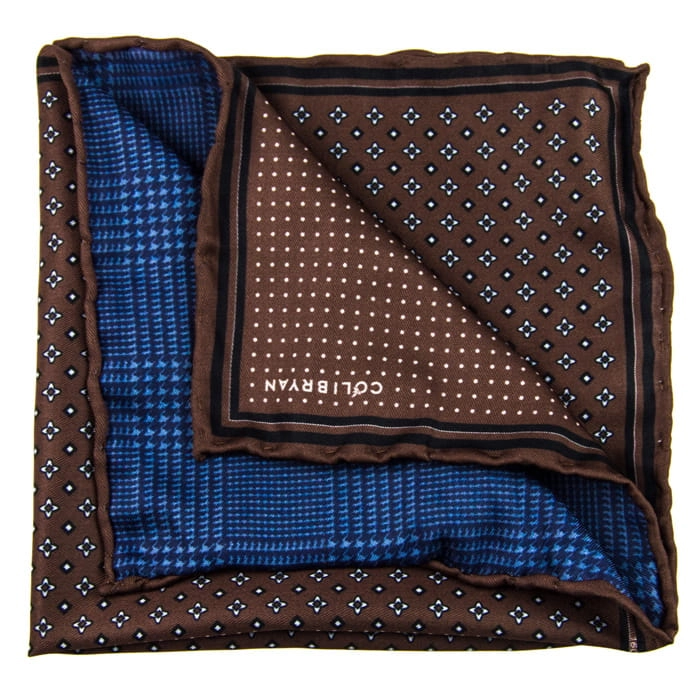 EM Men's Accessories poszetka dwustronna brązowa mikrofibra.jpg