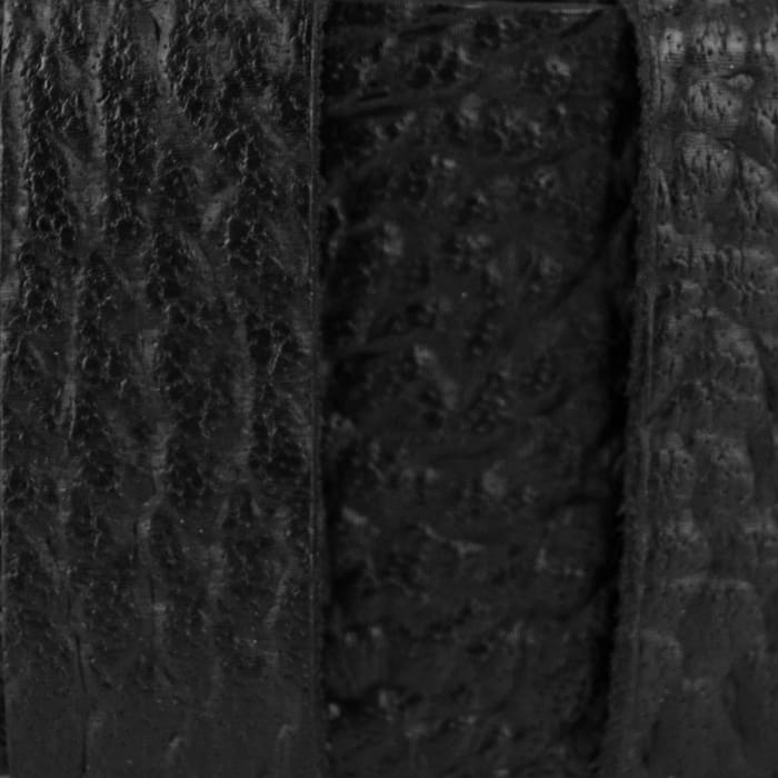 Pasek czarny skórzany - skóra naturalna casual